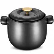 最后四小时：ASD 爱仕达 RXC45C2HWG 耐热陶瓷砂锅 黑色 4.5L 99元包邮（需用券）