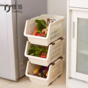 佳佰塑料收纳筐三个装*3件
