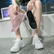 百搭老爹鞋飞织跑步鞋小白鞋