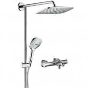 京东PLUS会员：hansgrohe 汉斯格雅 26777007 双飞雨240超大顶喷恒温花洒套装 3099元包邮