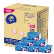 Vinda维达超韧系列3层130抽*18包（153*195mm）*8件+维达手帕纸24包*8件