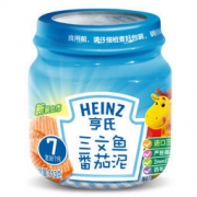 京东PLUS会员：亨氏 肉泥 婴幼儿辅食 三文鱼番茄泥 113g *21件 127.9元包邮（需用券，合6.09元/件）