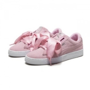 限EU37.5码，Puma 彪马 Suede Heart Galaxy WN 女士麂皮运动鞋 流星粉 Prime会员免费直邮含税