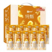 蒙牛 纯甄 常温酸牛奶 燕麦+黄桃 200g*10 礼盒装 *4件