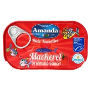 Amanda 阿嫚 番茄味鲭鱼片罐头 125g *4件 22元（双重优惠）