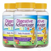 ￥43/瓶，限Prime会员，Schiff 旭福 Digestive Advantage 儿童益生菌助消化小熊软糖 水果味 80粒*3瓶