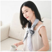 网易严选 航海系列 100%真丝斜纹绸方巾 海洋蓝 149元包邮