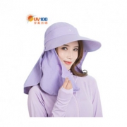 618好价：UV100户外大沿太阳帽女夏天遮阳渔夫帽 199元包邮