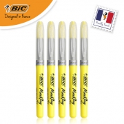 BIC 比克 软头荧光笔 黄色 5支装 6.9元包邮