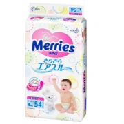 88VIP：Merries 妙而舒 婴儿纸尿裤 L 54片 4包 279.4元包邮（需用券）
