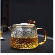 1日10点：yuewoo 悦物 锤纹玻璃茶壶 灵韵 400ml 14.95元包邮（前30分钟）