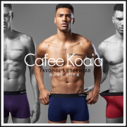 Cafee Koaia CK18 4条装莫代尔男士内裤男平角裤纯棉青年冰丝四角裤头透气舒适  券后29元