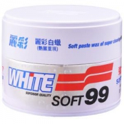 SOFT99丽彩白蜡日本原装进口白色车专用去污亮光蜡*4件