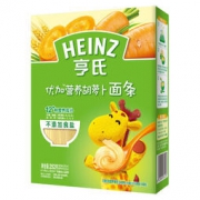 粉丝价：Heinz 亨氏 面条 优加系列 儿童营养面条 胡萝卜味 *10件 164.18元包邮（3件7.5折，合16.42元/件）