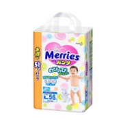 Merries妙而舒婴儿拉拉裤L56片*4件+凑单品