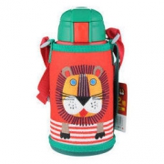 TIGER 虎牌 MBR-S06C 儿童保温杯保冷吸管杯两用杯 600ml 小狮子 *3件 624.52元保税包邮（合208.1元/件）