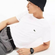 S码，LACOSTE 法国鳄鱼 男士纯棉短袖T恤 TH6709-00