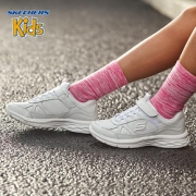 斯凯奇（SKECHERS） 女童运动小白鞋 32码/鞋内长20cm 高回弹鞋垫 魔术贴 *2件 28