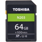 16日0点：TOSHIBA 东芝 N203 SDXC UHS-I U1 C10 SD存储卡 64GB 59.9元包邮