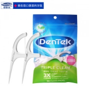 美国进口 德泰克 DenTek 薄荷微蜡牙线棒 90支 14元包邮