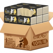 【漫花】本色整箱抽纸4层*10包