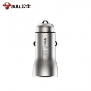 公牛 数显车载充电器 双USB智能快充头 36元