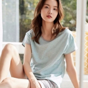 顶瓜瓜 女士薄款纯棉春夏居服套装