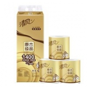 清风 原木纯品 金装卷纸 4层140g*10卷 *12件 176.54元包邮（合13.58元/件）