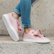 PUMA 彪马 Basket Heart Patent Wn's 蝴蝶结板鞋 363073