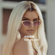 澳洲专业太阳镜品牌，Quay Australia × Alissa Violet联名款 Bo$$ 女士猫眼太阳镜 Prime会员免费直邮含税