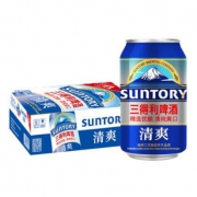 Suntory 三得利啤酒 清爽10度 330ml*24听 *2件