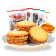 滋食 咸蛋黄麦芽夹心饼干 约20小袋 *4件 14.99元包邮（双重优惠）