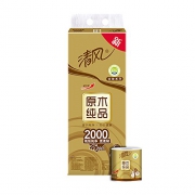清风 原木纯品金装系列 4层*200g*10卷 *4件 77.64元包邮（合19.41元/件）