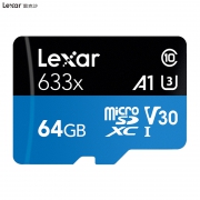 雷克沙（Lexar） 633x MicroSDXC A1 UHS-I U3 TF存储卡 64GB 47.9元