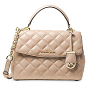 Michael Kors Ava 小号绗缝格纹皮质手提包