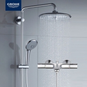 10日10点：GROHE 高仪 27357002+34337000 淋浴花洒套装 2474元包邮