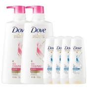 6日10点：Dove 多芬 日常滋养洗发套装（700ml*2+100ml*4） 54.8元包邮（需用券，前5分钟）