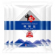 10点开始： 中盐 无碘精制食用盐 350g*4袋 *2件