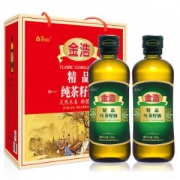 金浩茶油纯茶籽油物理压榨750ml*2瓶
