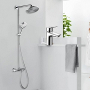 Hansgrohe 汉斯格雅 240顶喷三出水 双飞雨恒温花洒套装