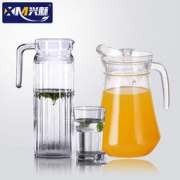 兴魅 家用凉水玻璃壶 条纹 1100ml 10.9元包邮（需用券）