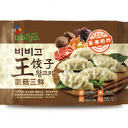 小编长期回购，bibigo必品阁 菌菇三鲜王饺子 490g