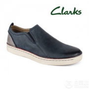 限8码，19新款 Clarks 其乐 Kitna Easy 男士真皮一脚蹬休闲鞋 Prime会员免费直邮含税