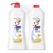 OMO 奥妙 果蔬餐具洗洁精 1.1KG*2瓶 送500g 19.9元包邮（双重优惠）