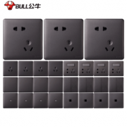 BULL公牛 五孔开关面板插座 券后￥16.5