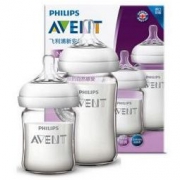 12日0点： AVENT 新安怡 婴儿玻璃奶瓶 125ml+240ml 送玻璃奶瓶 107元包邮