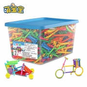 萌宝宝 魔术棒 积木塑料拼插玩具 240粒袋装  券后6.9元