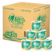 心相印 心柔系列 3层180g*27卷 *3箱 ￥114.8元包邮