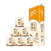 清风（APP）卷纸 原木纯品 3层270段卫生纸*10卷*10件