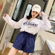织沿 女士棉麻短裤 S-XL 藏青/军绿色 15.9元包邮（需用券）